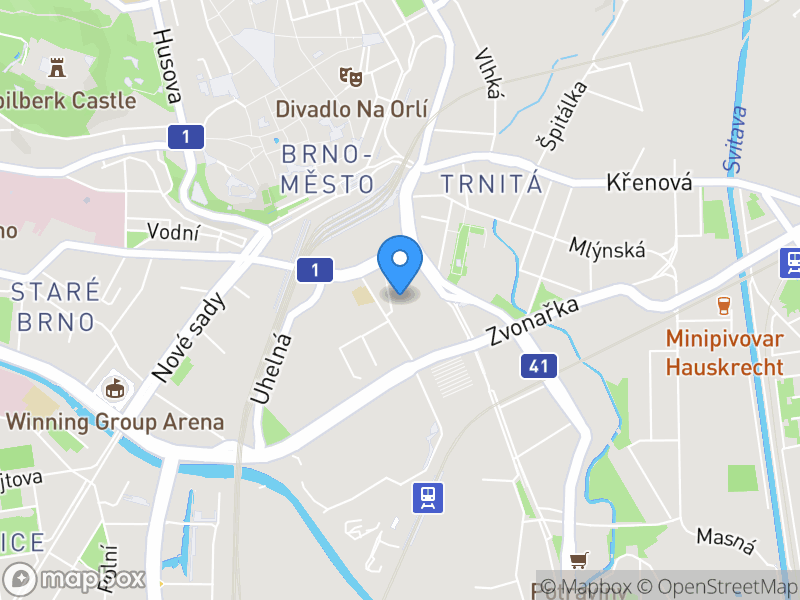 Lokace pracovní pozice na mapě