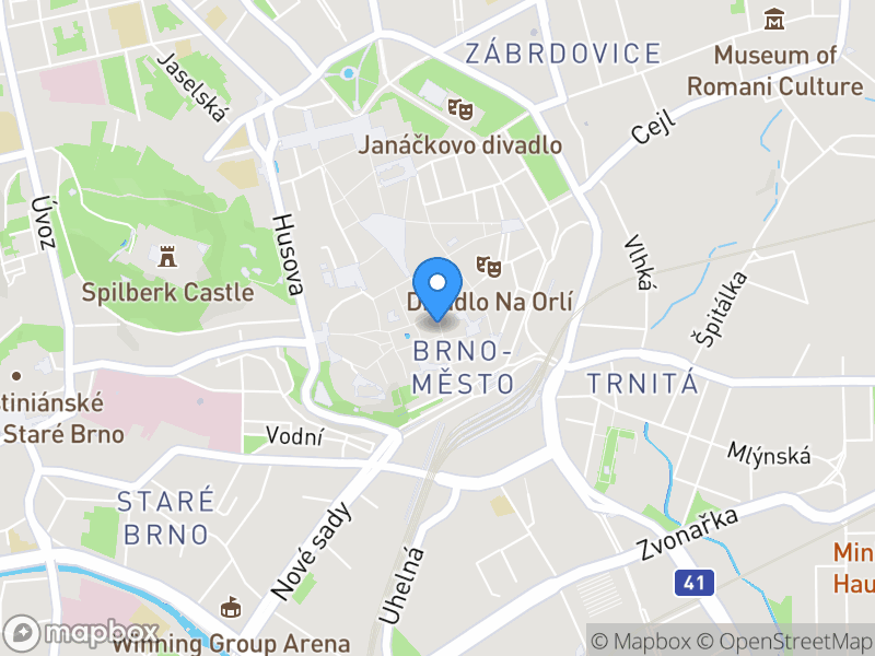 Lokace pracovní pozice na mapě