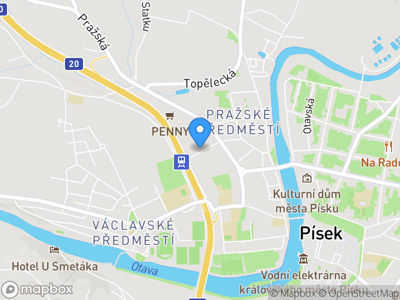 Lokace pracovní pozice na mapě
