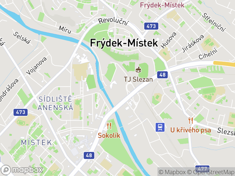 Lokace pracovní pozice na mapě