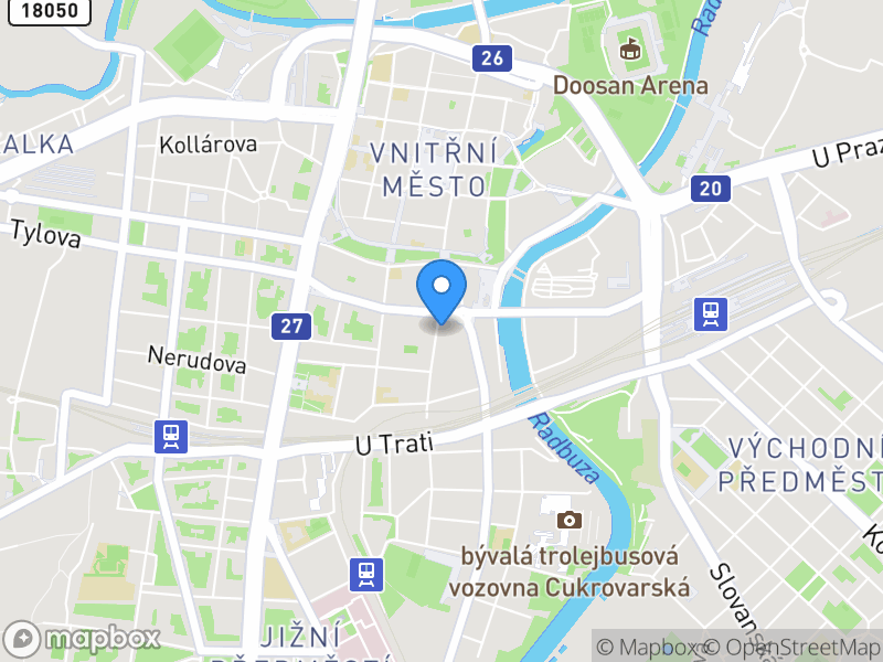 Lokace pracovní pozice na mapě