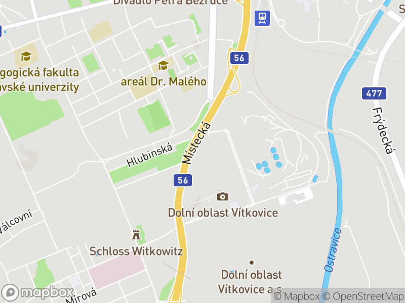 Lokace pracovní pozice na mapě